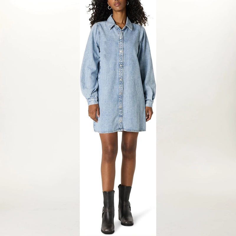 Light Blue Denim Long Shirt | Montivo Pakistan