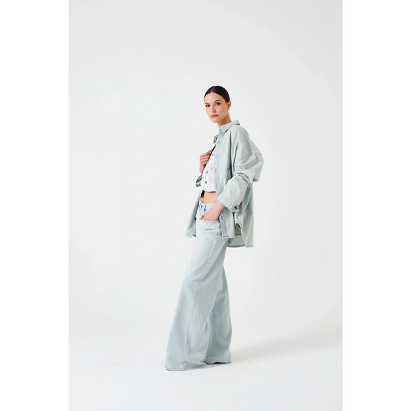 Light Blue Long Denim Shirt | Montivo Pakistan