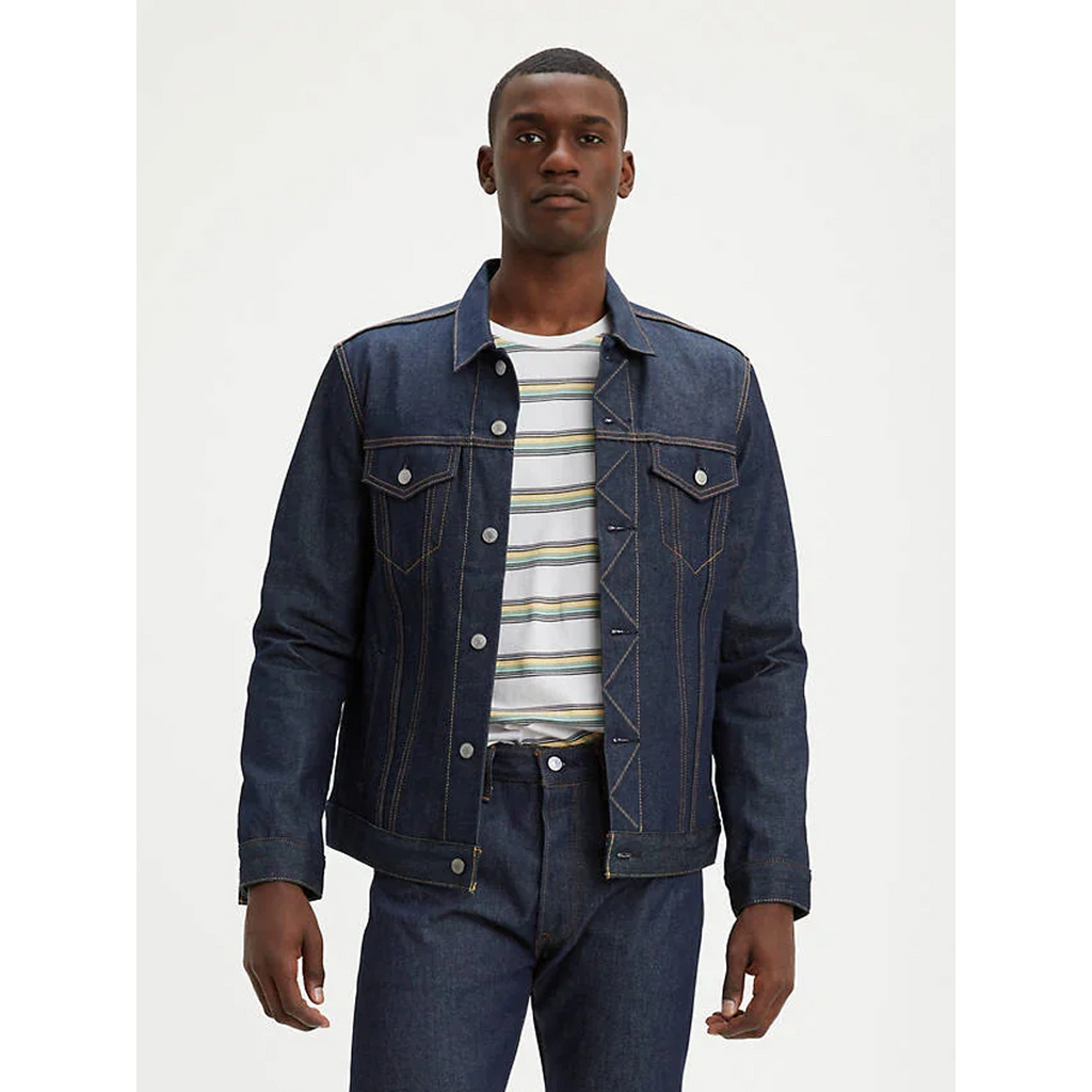 Rinse Wash Dark Blue Denim Jacket | Montivo Pakistan