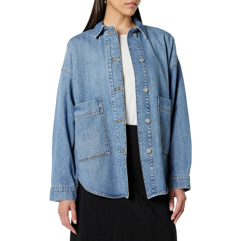 Mid Blue Long Denim Shirt | Montivo Pakistan