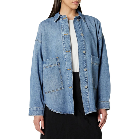 Mid Blue Long Denim Shirt | Montivo Pakistan