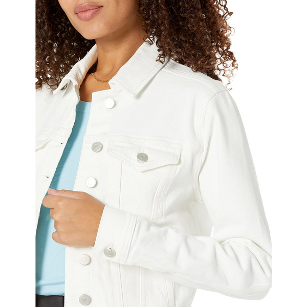 White Cropped Denim Jacket | Montivo Pakistan