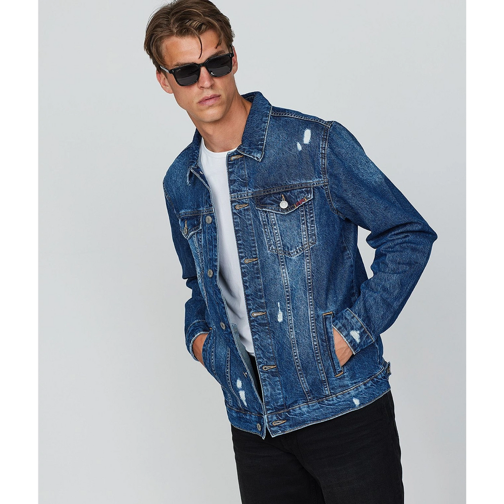 Blue Denim Distressed Jacket | Montivo Pakistan