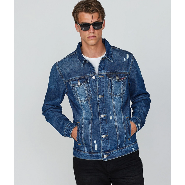 Blue Denim Distressed Jacket | Montivo Pakistan