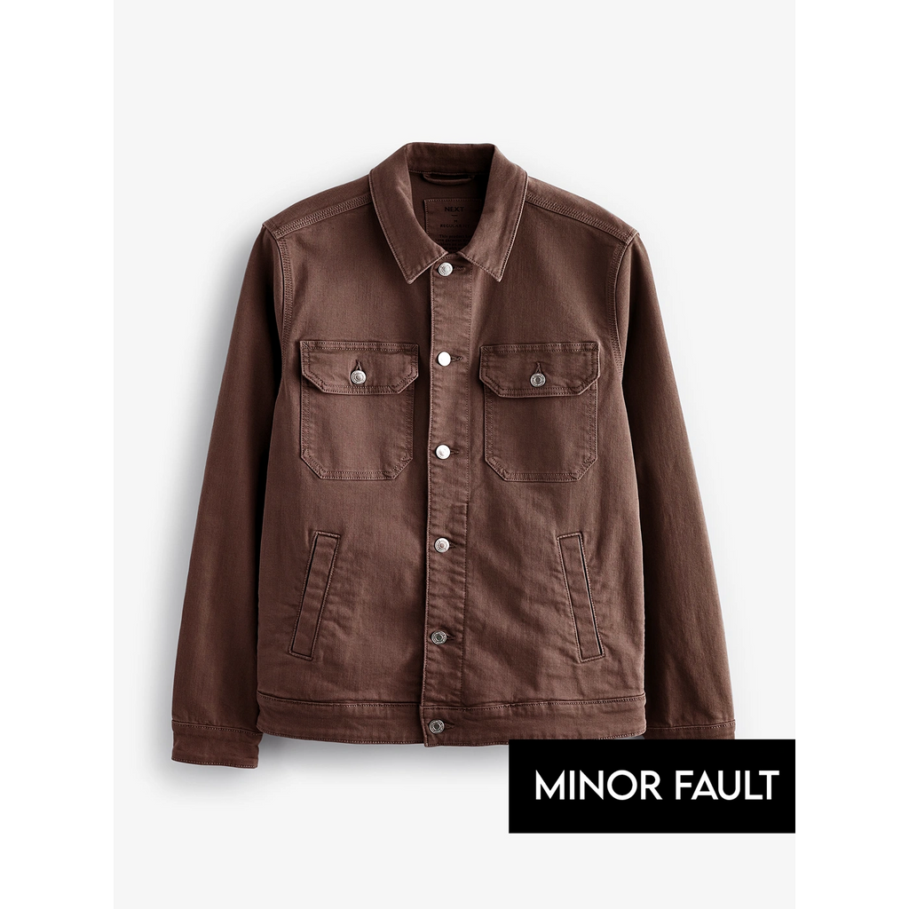 (Minor Fault) Rust Denim Trucker Jacket | Montivo Pakistan