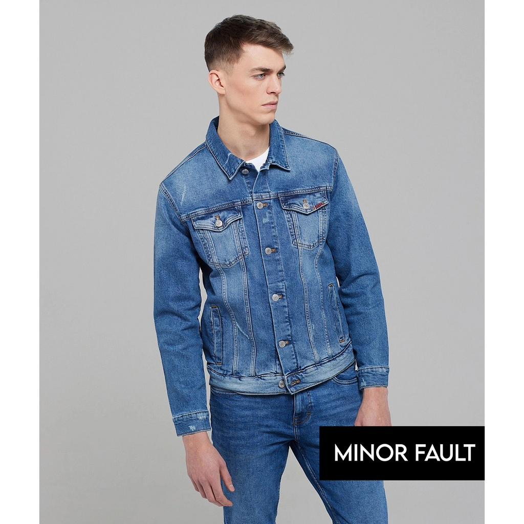 (Minor Fault) Regular Fit Blue Denim Jacket | Montivo Pakistan