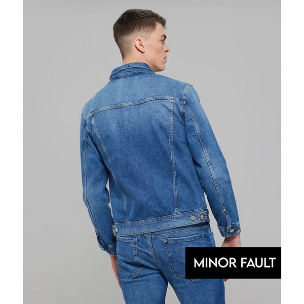 (Minor Fault) Regular Fit Blue Denim Jacket | Montivo Pakistan