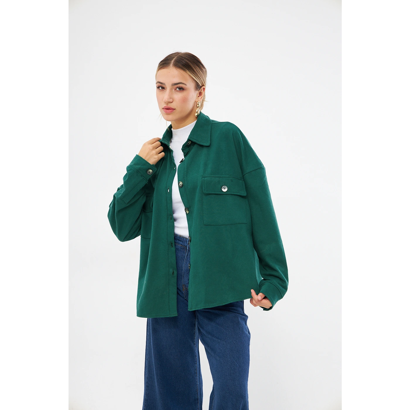 Green Oversized Shirt | Montivo Pakistan