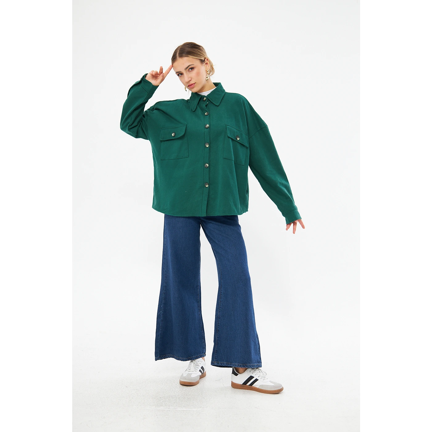 Green Oversized Shirt | Montivo Pakistan