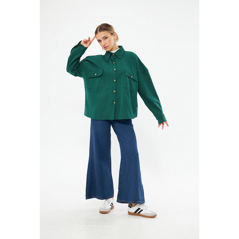 Green Oversized Shirt | Montivo Pakistan
