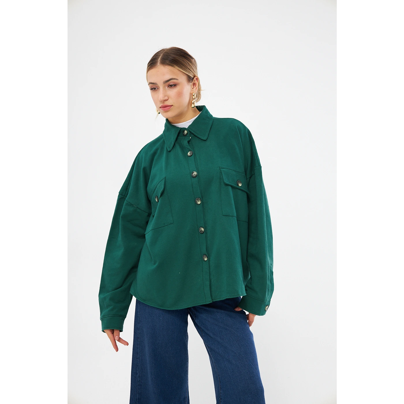 Green Oversized Shirt | Montivo Pakistan