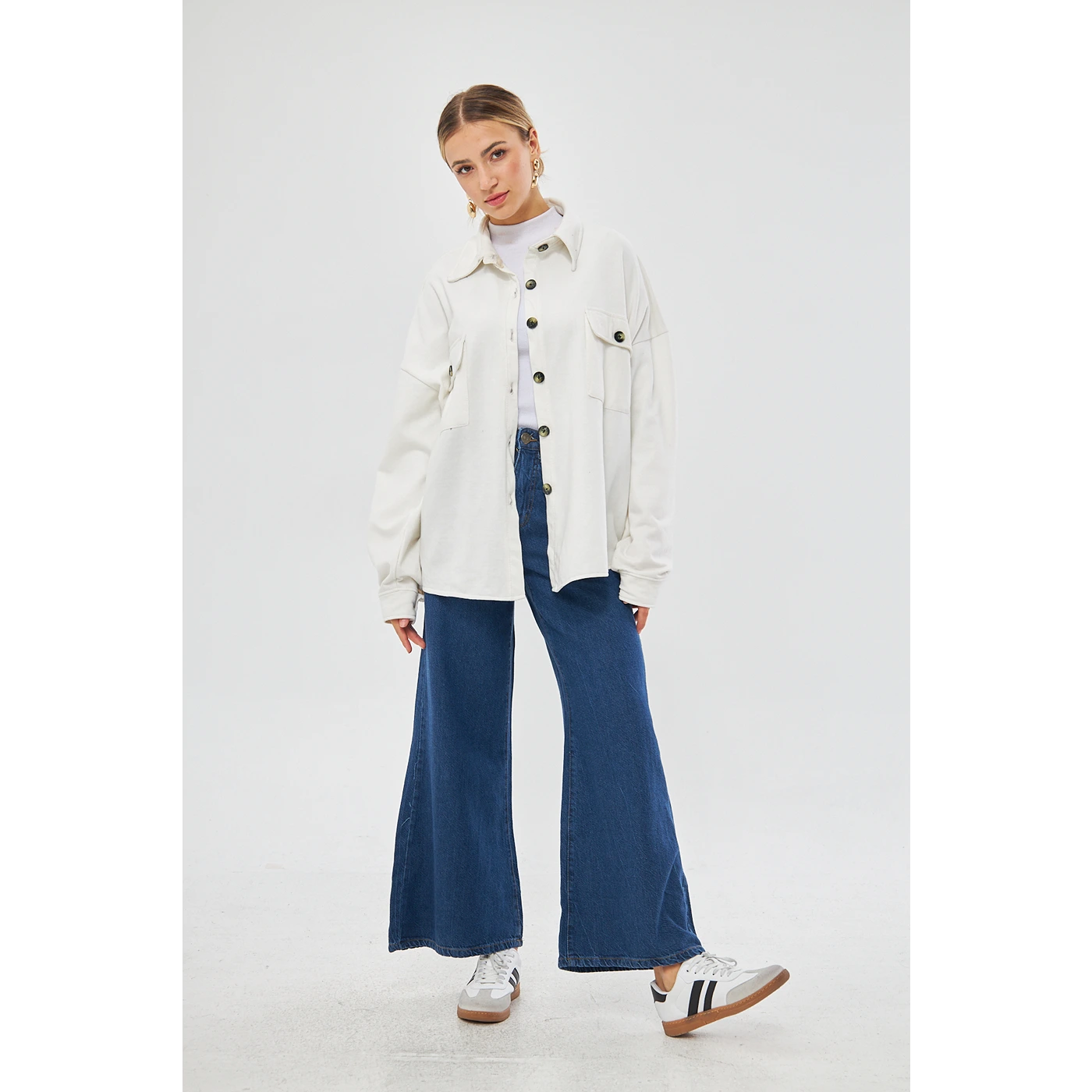 White Oversized Shirt | Montivo Pakistan