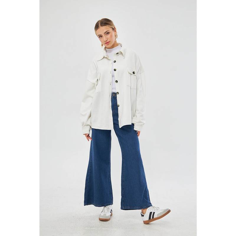 White Oversized Shirt | Montivo Pakistan