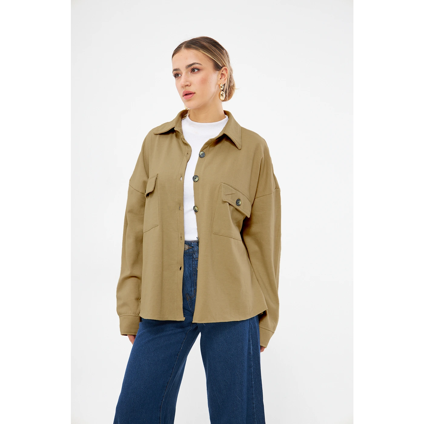 Brown Oversized Shirt | Montivo Pakistan