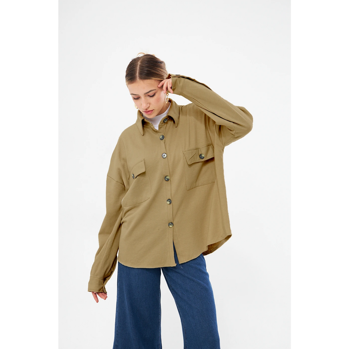 Brown Oversized Shirt | Montivo Pakistan