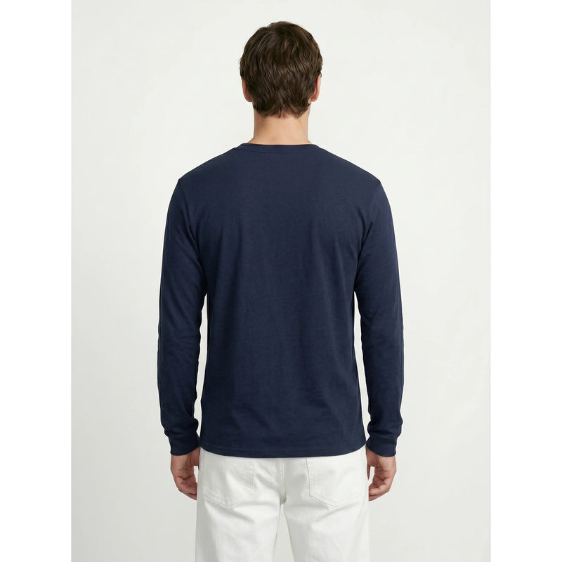 Navy Blue Long Sleeves Tshirt | Montivo Pakistan