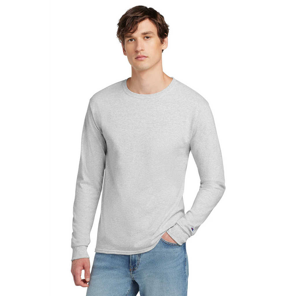 White Melange Long Sleeves Tshirt | Montivo Pakistan