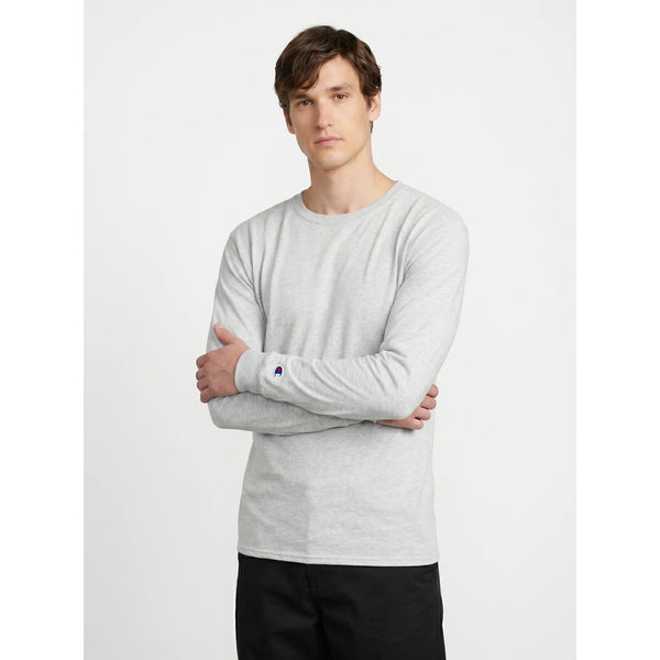 White Melange Long Sleeves Tshirt | Montivo Pakistan