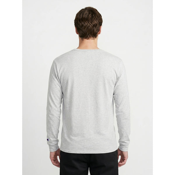 White Melange Long Sleeves Tshirt | Montivo Pakistan