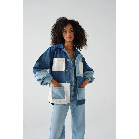 Colour Block Detailing Jacket | Montivo Pakistan