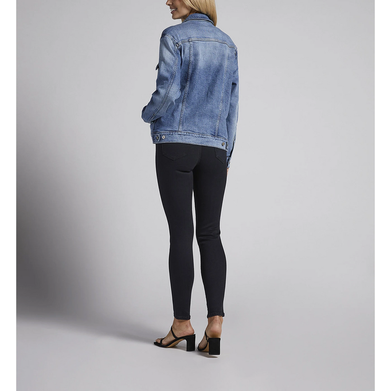 Dark Blue Denim Trucker Jacket | Montivo Pakistan