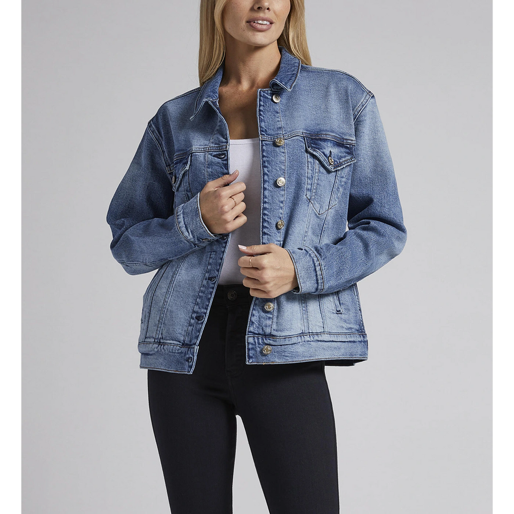 Dark Blue Denim Trucker Jacket | Montivo Pakistan