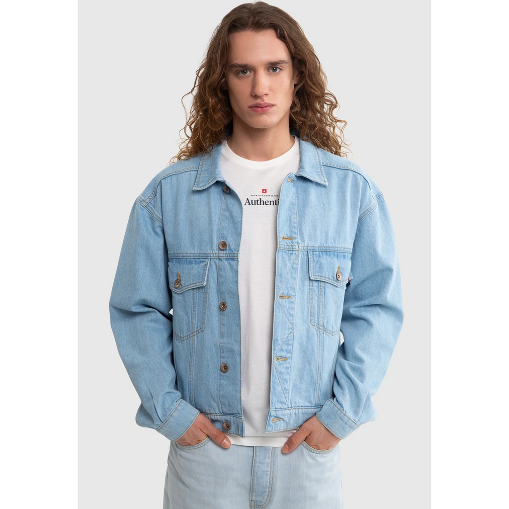 Light Ice Blue Denim Jacket | Montivo Pakistan