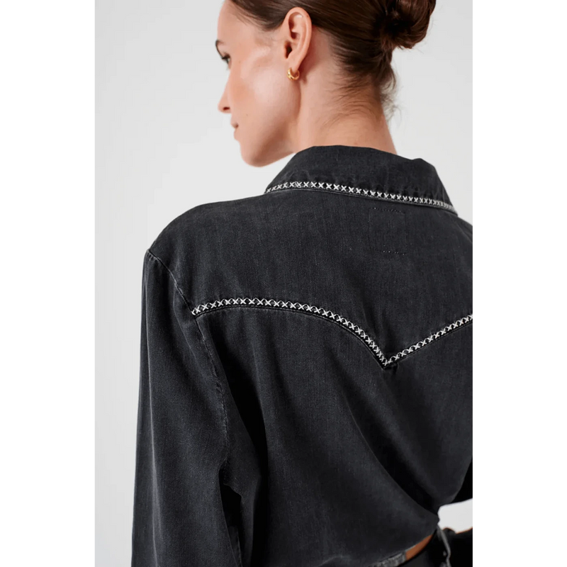 Wash Black Button Down Shirt | Montivo Pakistan