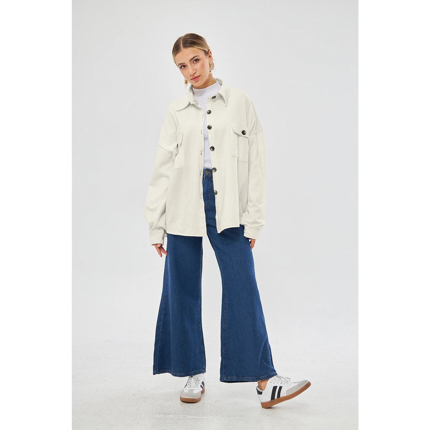 Off-White Oversized Shirt | Montivo Pakistan