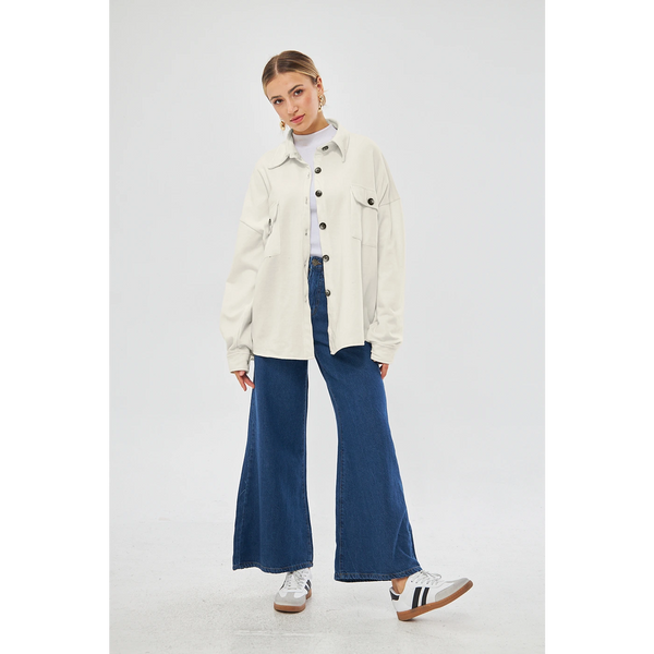 Off-White Oversized Shirt | Montivo Pakistan