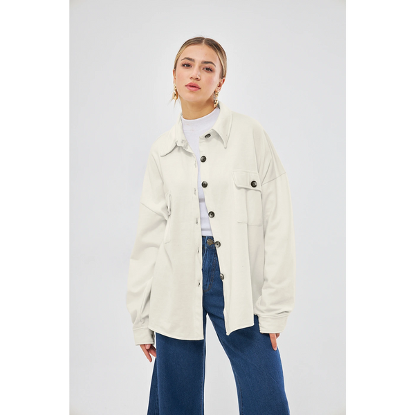 Off-White Oversized Shirt | Montivo Pakistan
