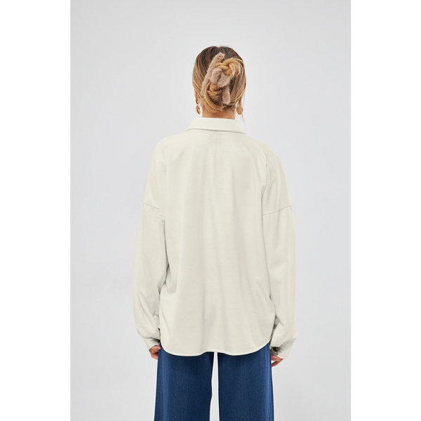 Off-White Oversized Shacket | Montivo Pakistan