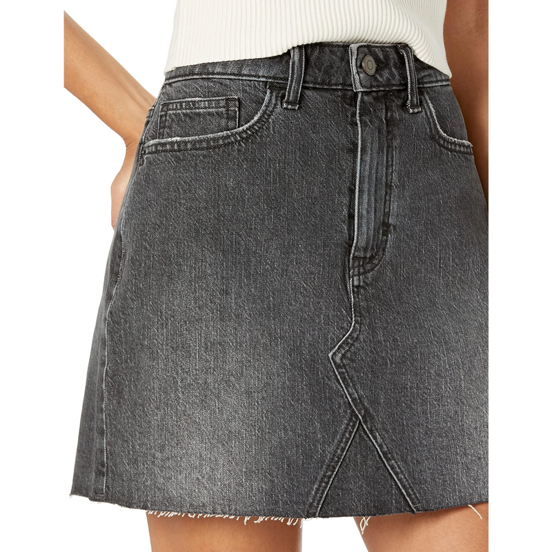 Charcoal Denim Mini Skirt | Montivo Pakistan