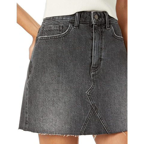 Charcoal Denim Mini Skirt | Montivo Pakistan