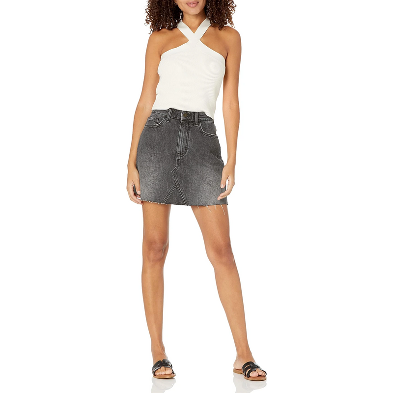 Charcoal Denim Mini Skirt | Montivo Pakistan