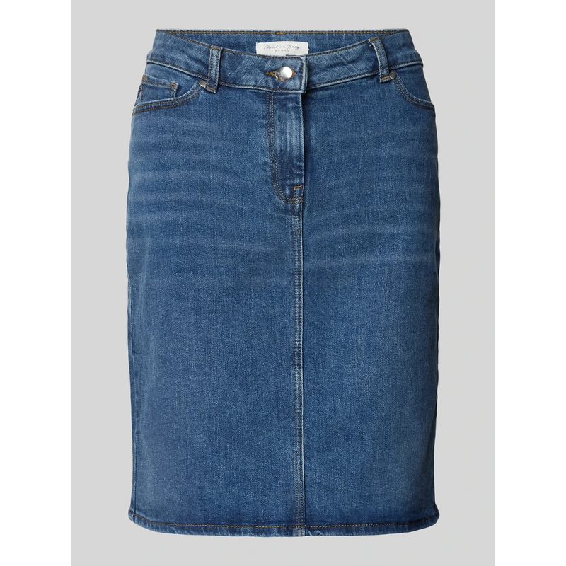 Dark Blue Knee-Length Denim Skirt | Montivo Pakistan