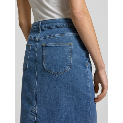 Dark Blue Knee-Length Denim Skirt | Montivo Pakistan