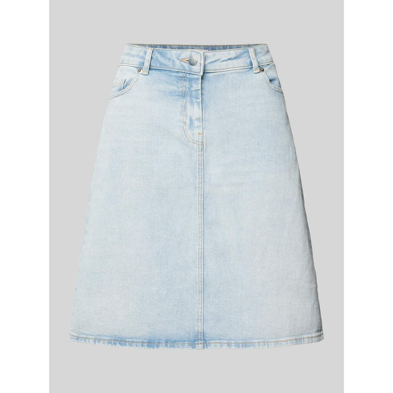 Light Blue Knee-Length Denim Skirt | Montivo Pakistan