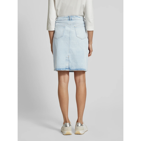 Light Blue Knee-Length Denim Skirt | Montivo Pakistan