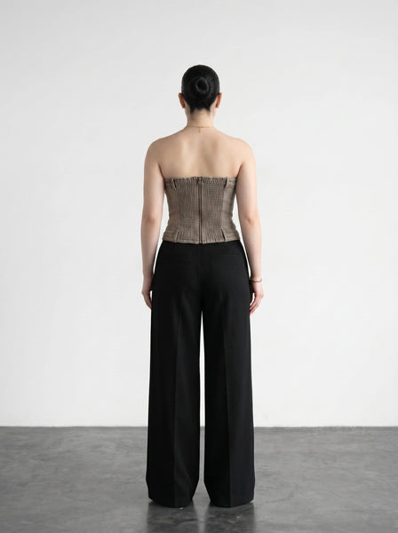 Washed Vintage Denim Corset | Montivo Pakistan