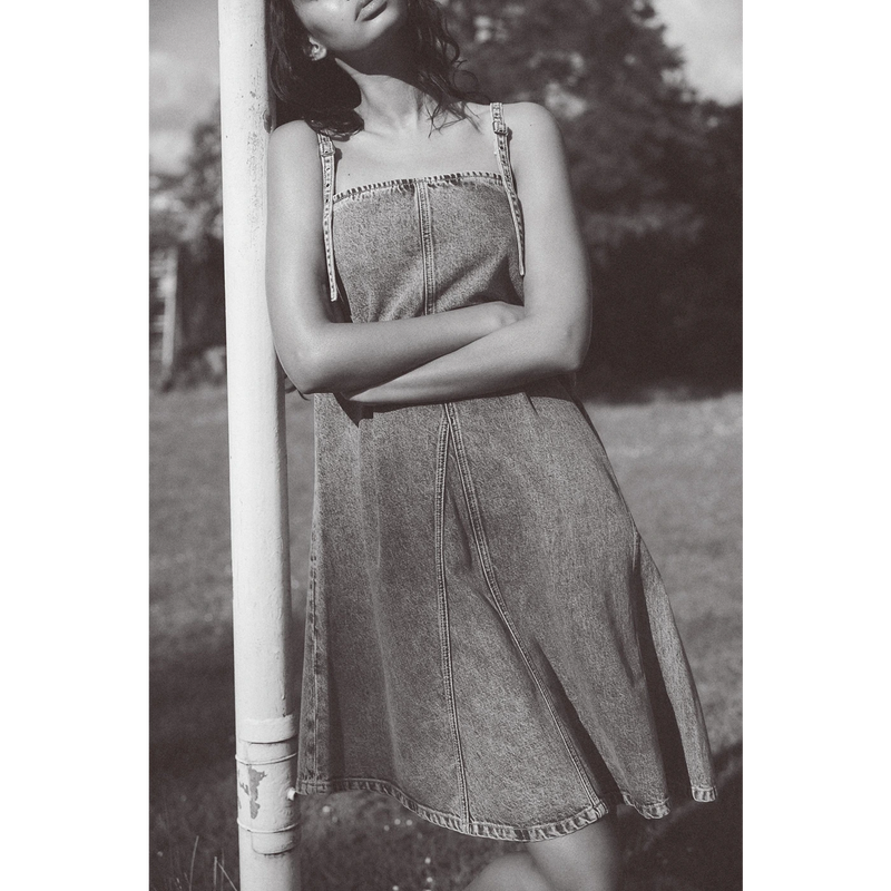 ZR Blue Denim Dress | Montivo Pakistan