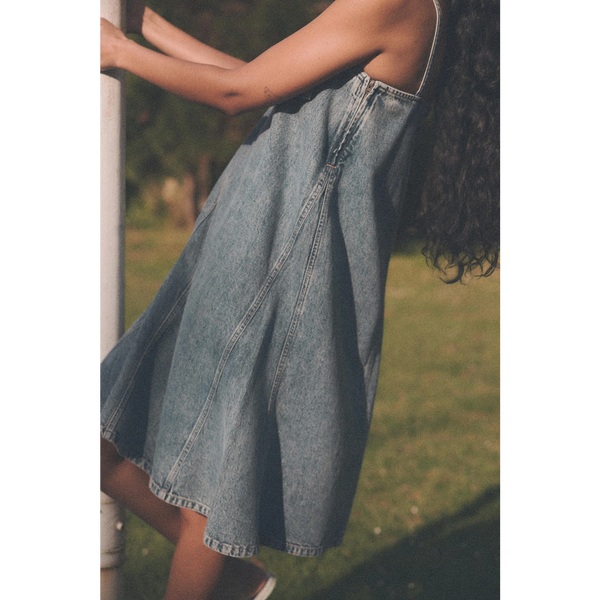 ZR Blue Denim Dress | Montivo Pakistan