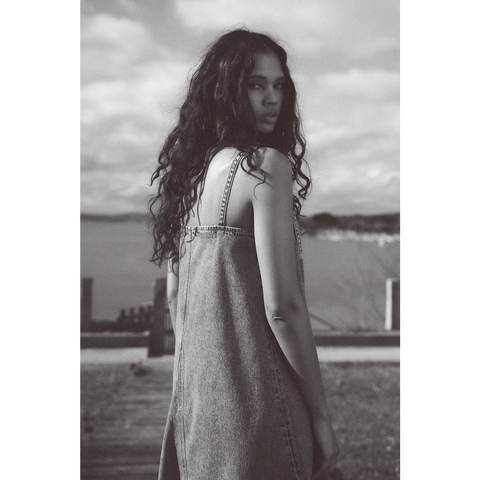 ZR Blue Denim Dress | Montivo Pakistan