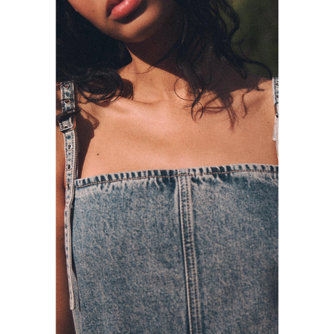 ZR Blue Denim Dress | Montivo Pakistan