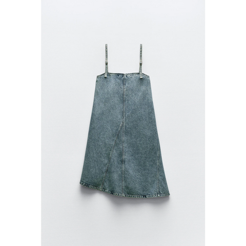 ZR Blue Denim Dress | Montivo Pakistan