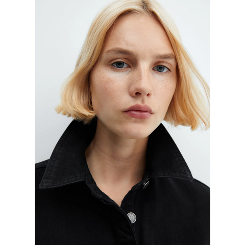 MNG Black Denim Cargo Jumpsuit | Montivo Pakistan