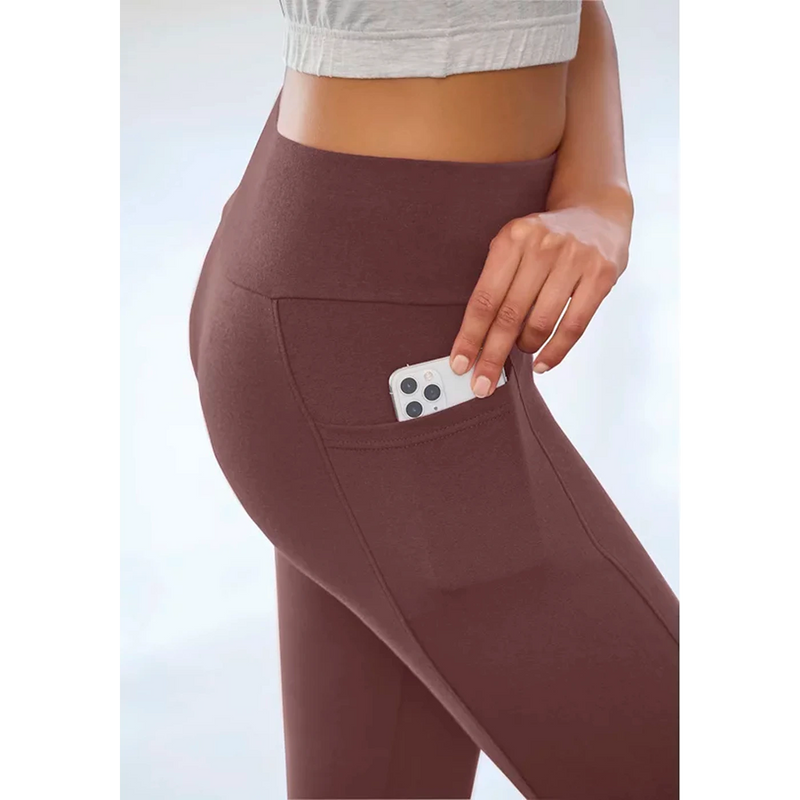 Burgundy Jersey Sports Capri Leggings | Montivo Pakistan