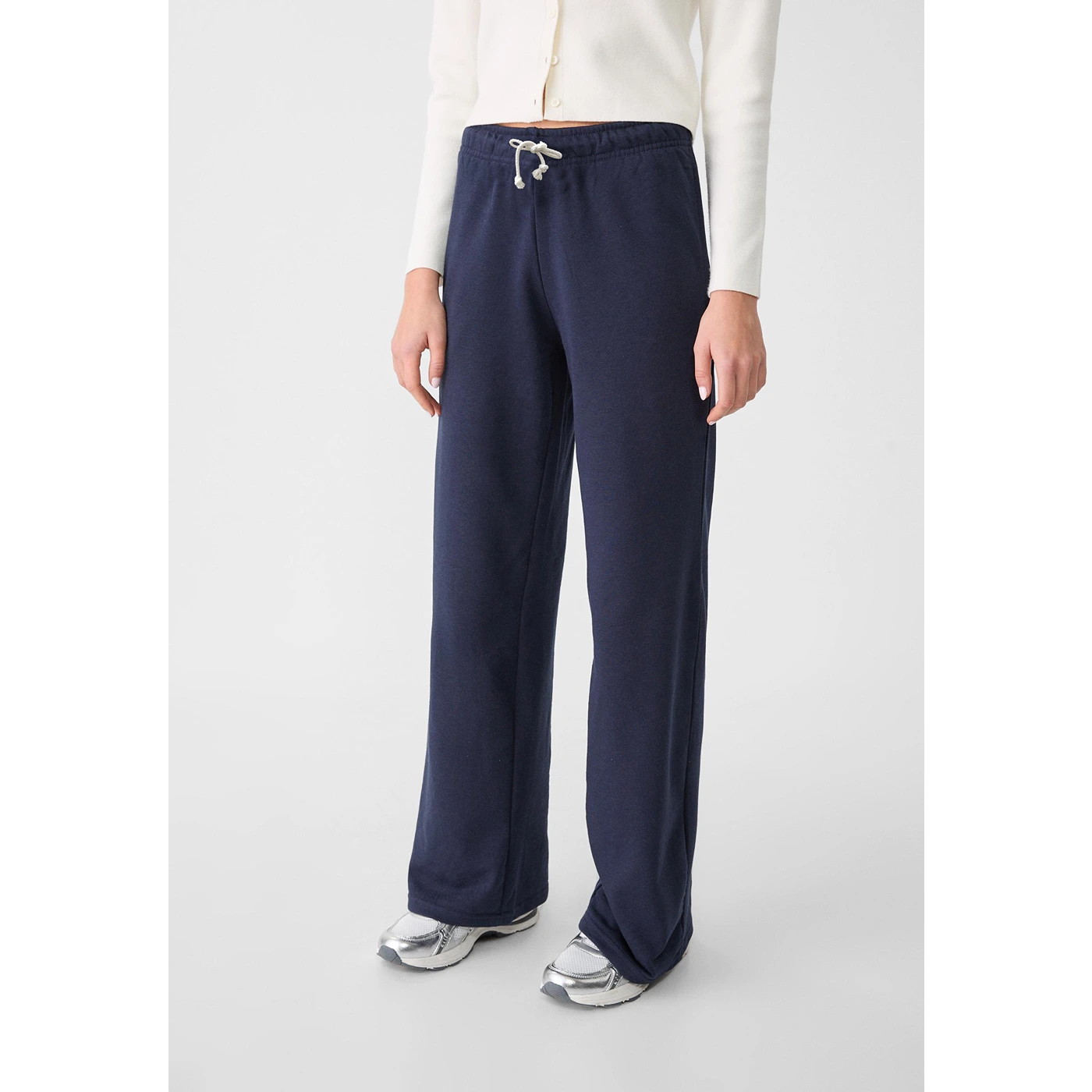 Navy Wide Leg Trousers | Montivo Pakistan