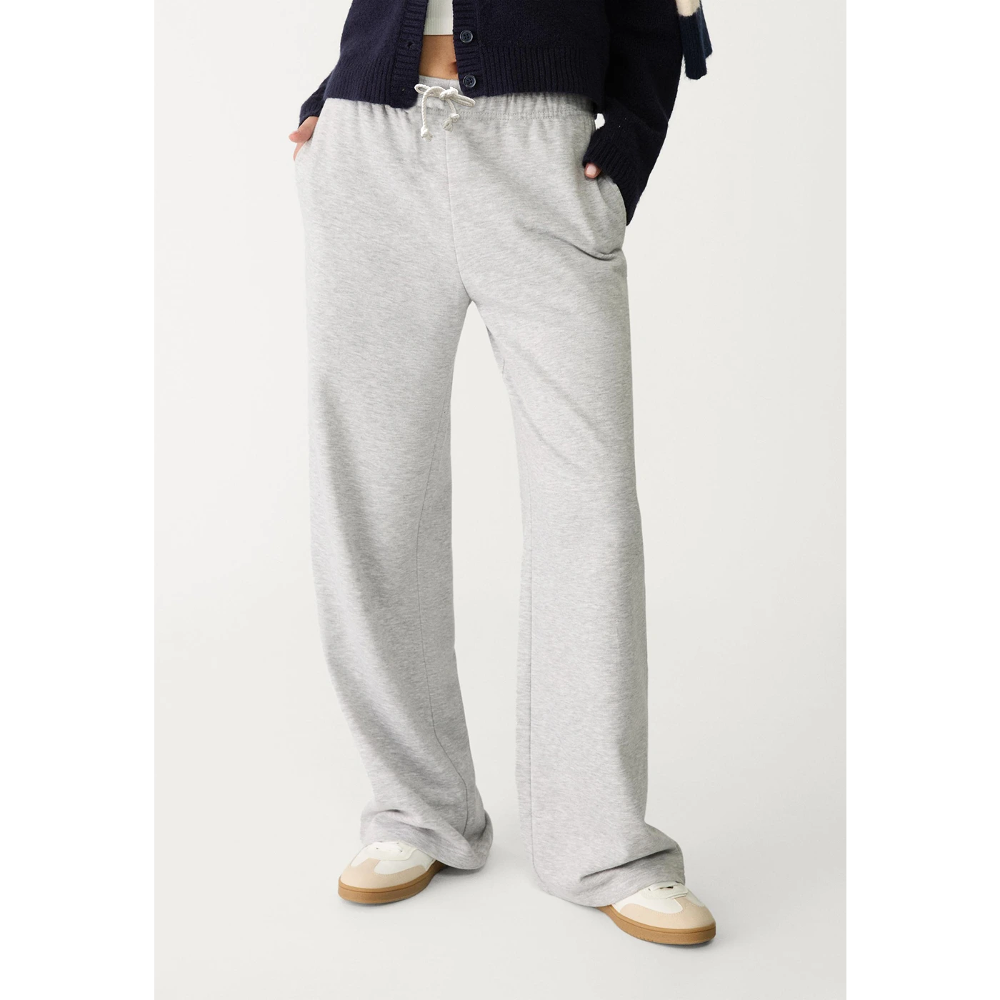 Grey Wide Leg Trousers | Montivo Pakistan