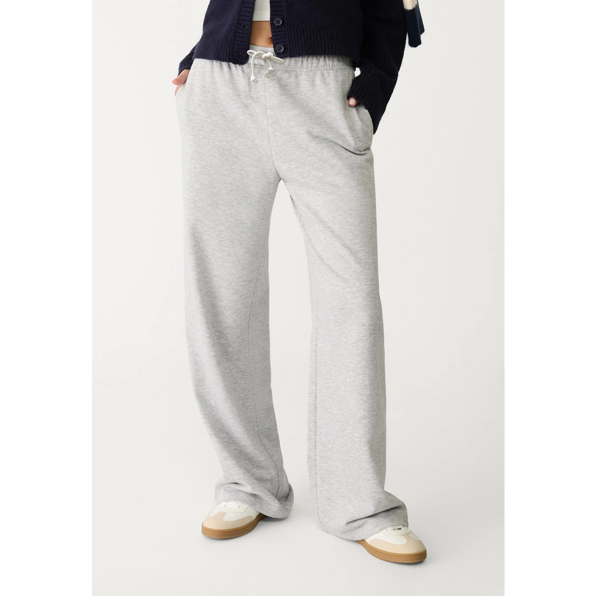 Grey Wide Leg Trousers | Montivo Pakistan